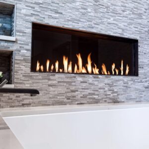 Front Facing Modern Frameless Fireplace
