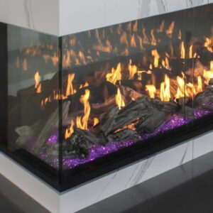 Left Corner Fireplace